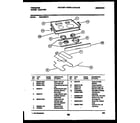 Frigidaire REGC39BNW3 cooktop and broiler parts diagram
