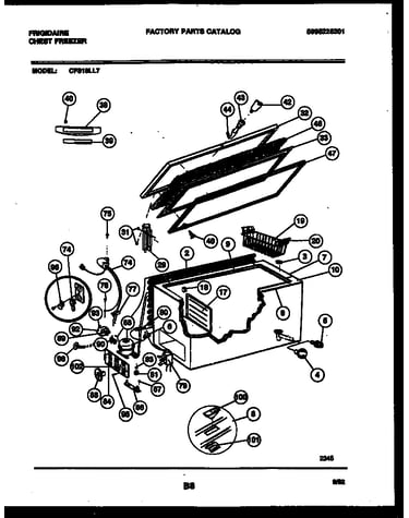 Chest freezer parts
