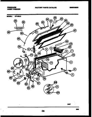 Chest freezer parts