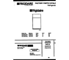 Frigidaire FPG21TPLW0 cover diagram