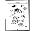 Frigidaire FPG21TPLW0 shelves and supports diagram