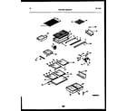 Frigidaire FPG21TPLW0 shelves and supports diagram