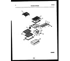 White-Westinghouse GTLI142BK2 shelves and supports diagram