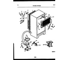 White-Westinghouse GTNI142WK2 system and automatic defrost parts diagram