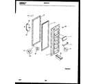 Universal/Multiflex (Frigidaire) MRS20HRAW0 refrigerator door parts diagram