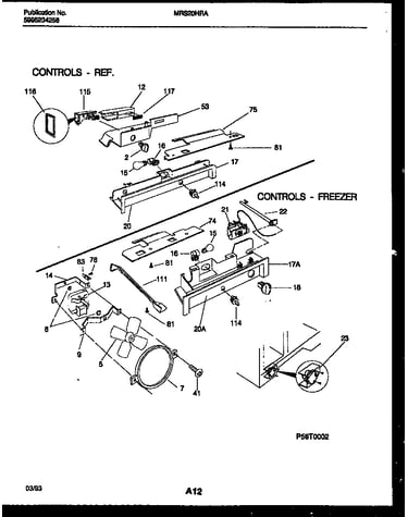 Refrigerator control assembly, damper control assembly and f