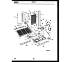 Universal/Multiflex (Frigidaire) MRS20HRAW1 system and automatic defrost parts diagram