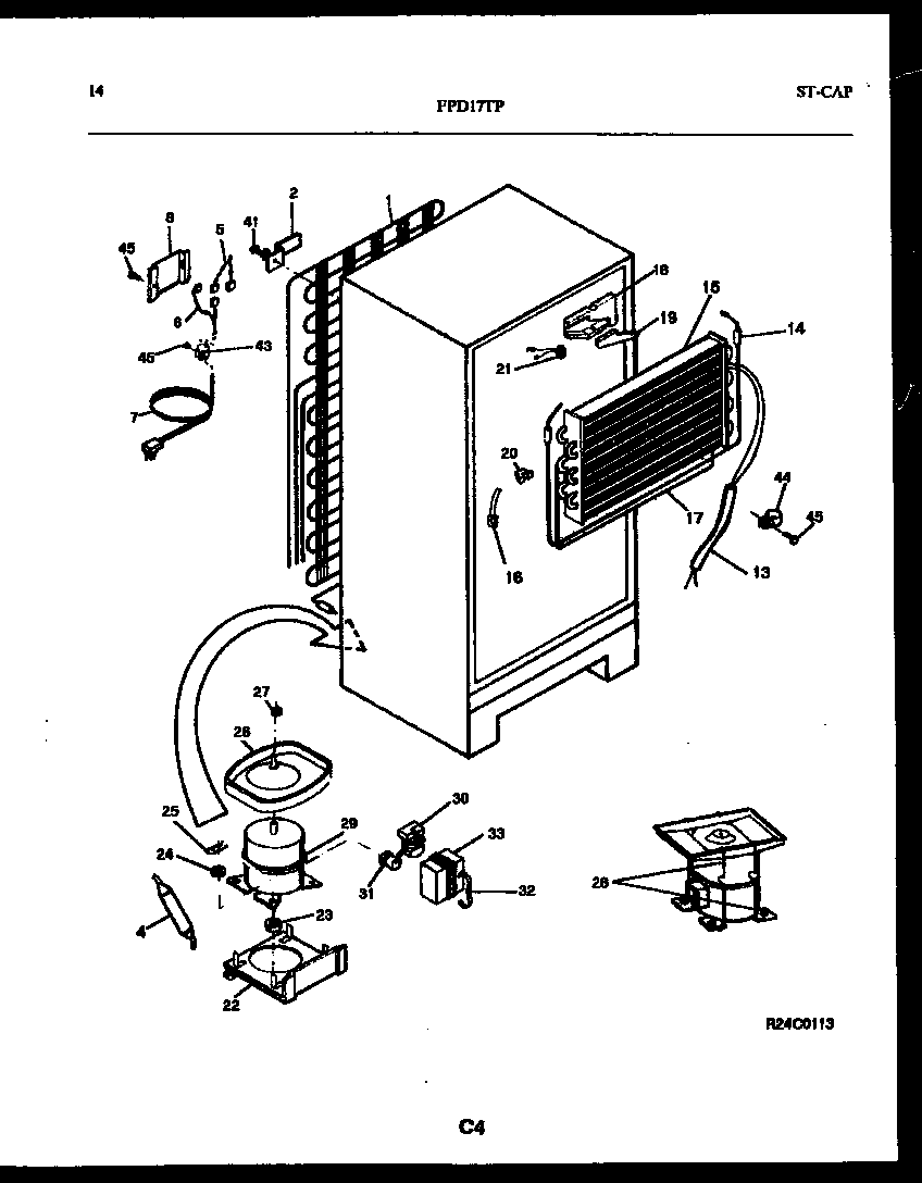 System and automatic defrost parts