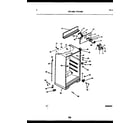 Frigidaire GTL160WK2 cabinet parts diagram