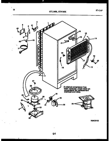 System and automatic defrost parts