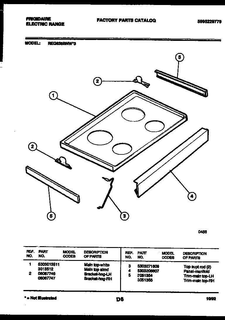 Cooktop parts