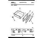Frigidaire REG638BNL3 drawer parts diagram