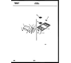 Frigidaire GPG34BNW6 cooktop and drawer parts diagram