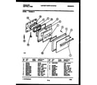 Frigidaire GPG94BL2 door parts diagram