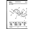 Frigidaire GPG94BL2 drawer parts diagram
