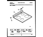 Frigidaire RES34BNW3 cooktop parts diagram