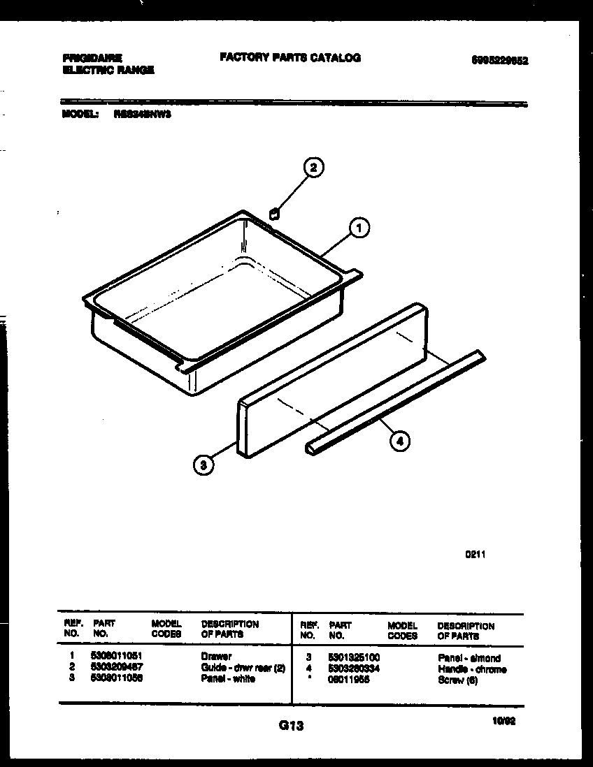 DRAWER PARTS