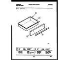 Frigidaire RES34BNW3 drawer parts diagram