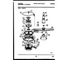 Frigidaire DW2558PW2 motor pump parts diagram