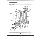 Frigidaire DW2558PW2 cabinet parts diagram