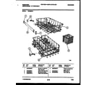 Frigidaire DW2558PW2 racks and trays diagram