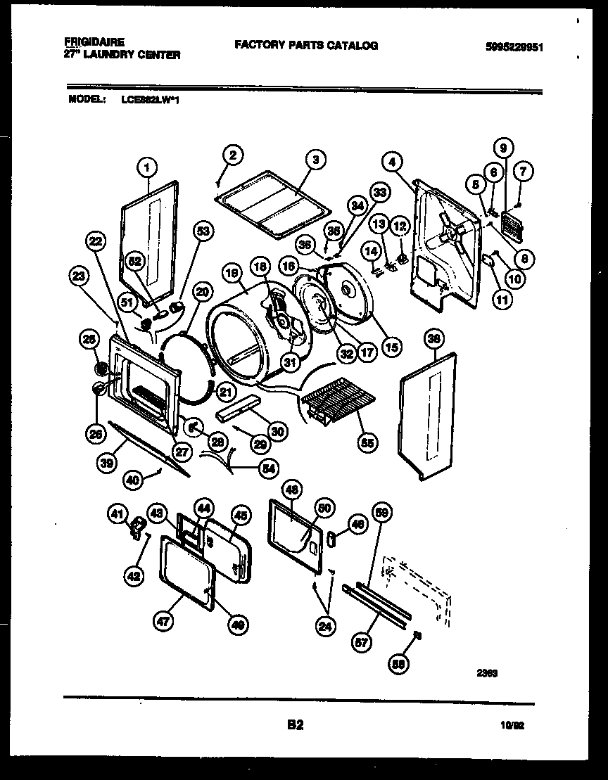 CABINET AND COMPONENT PARTS