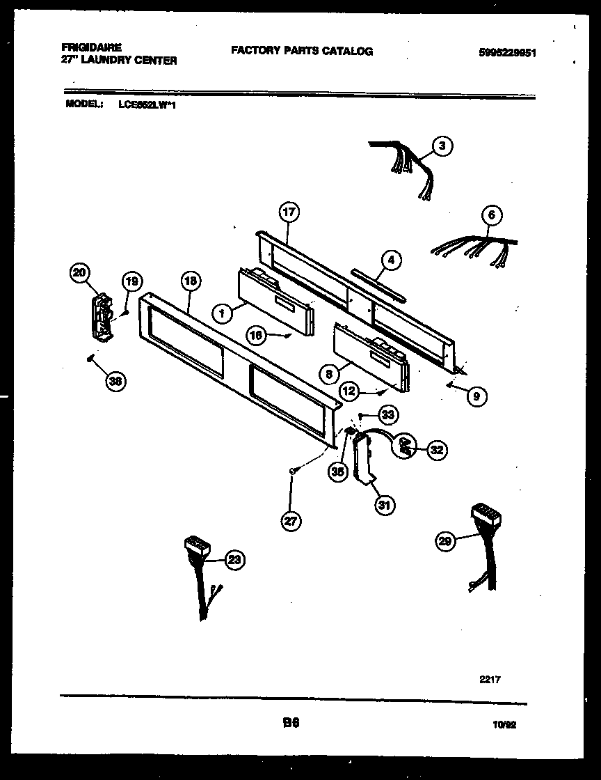 Console and control parts
