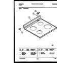 Frigidaire REGS37BNW5 cooktop parts diagram