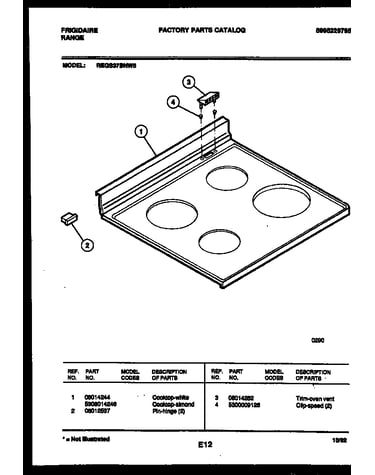 Cooktop parts