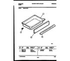 Frigidaire REGS37BNW5 drawer parts diagram