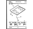 Frigidaire RE32BNW2 cooktop parts diagram