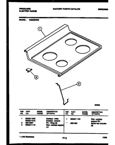 Cooktop parts