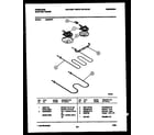 Frigidaire RE32BNW2 broiler parts diagram