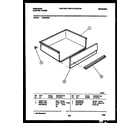 Frigidaire RE32BNW2 drawer parts diagram