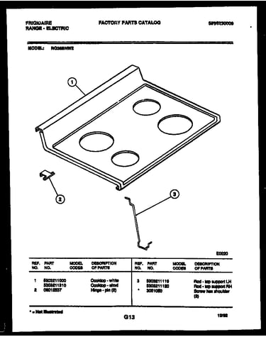 Cooktop parts