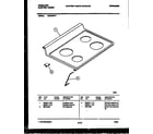 Frigidaire RG34NL3 cooktop parts diagram