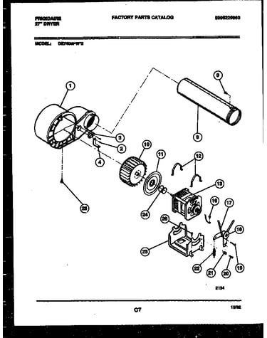 Blower and drive parts