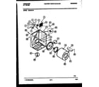 Frigidaire DECSFL4 cabinet and component parts diagram
