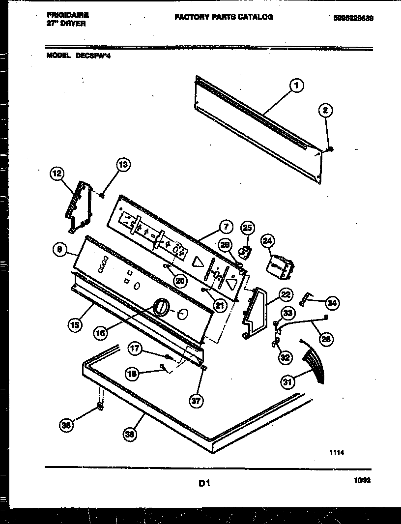 CONSOLE AND CONTROL PARTS