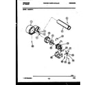 Frigidaire DECSFL4 blower and drive parts diagram