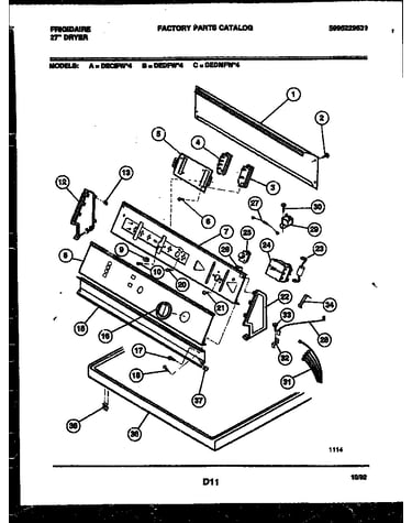 Console and control parts