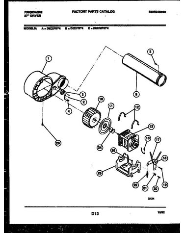 Blower and drive parts