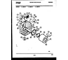 Frigidaire DEILW4 cabinet and component parts diagram