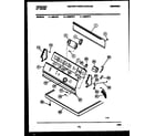 Frigidaire DEILW4 console and control parts diagram