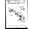 Frigidaire DEILW4 blower and drive parts diagram