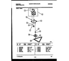 Frigidaire TCU3D5 motor and drive parts diagram