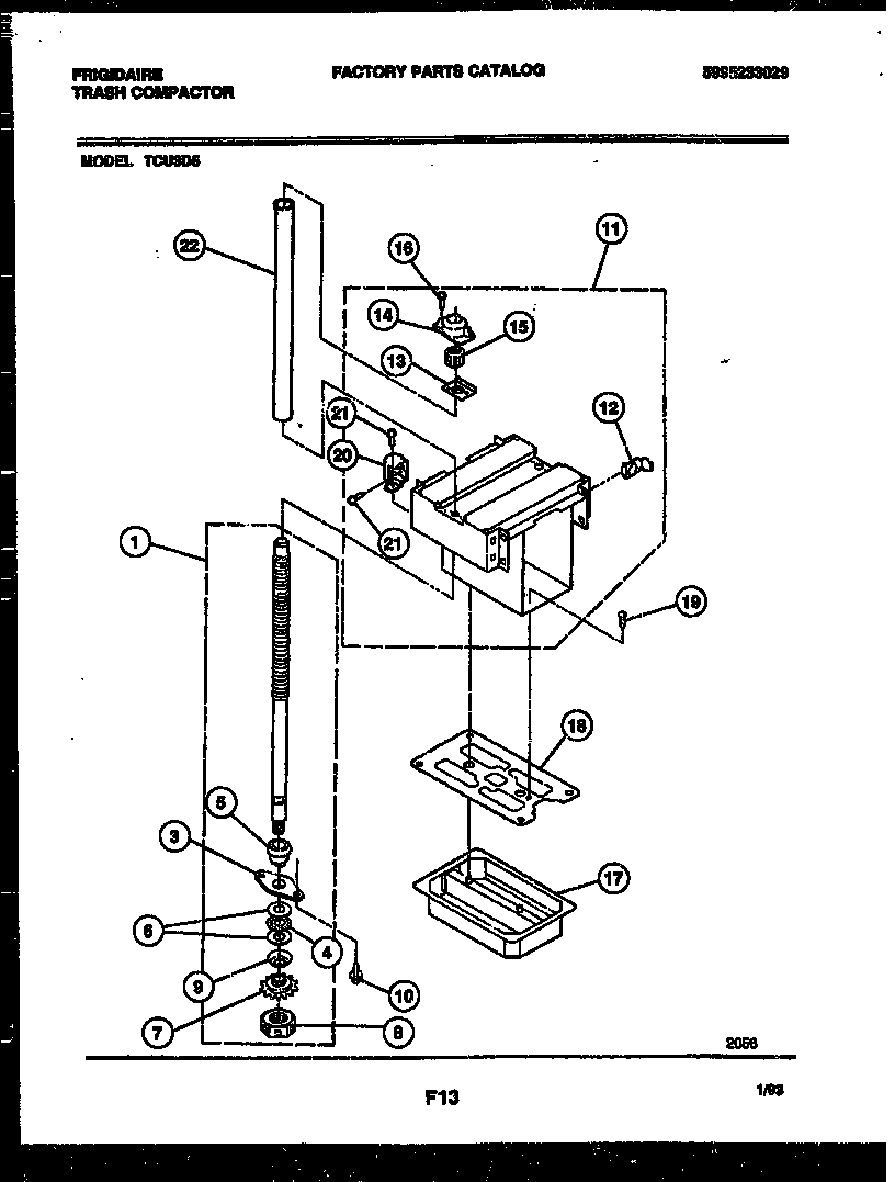 SCREW-POWER AND RAM ASSEMBLY