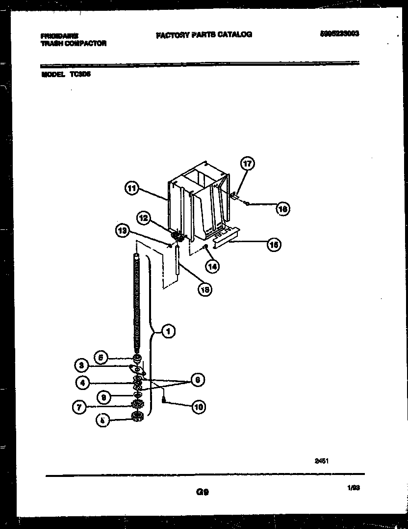 Screw-power and ram assembly