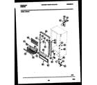 Frigidaire UF21NL4 cabinet parts diagram