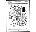 Frigidaire UFP19NL4 system and automatic defrost parts diagram